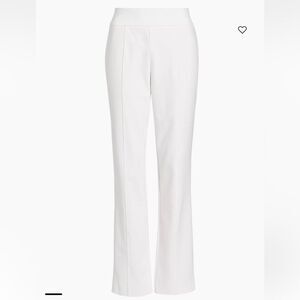 Saks Fifth Avenue COLLECTION Knit Straight-Leg Pants size 14 white NWT in pkg